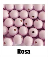 Holzperlen 16mm rosa